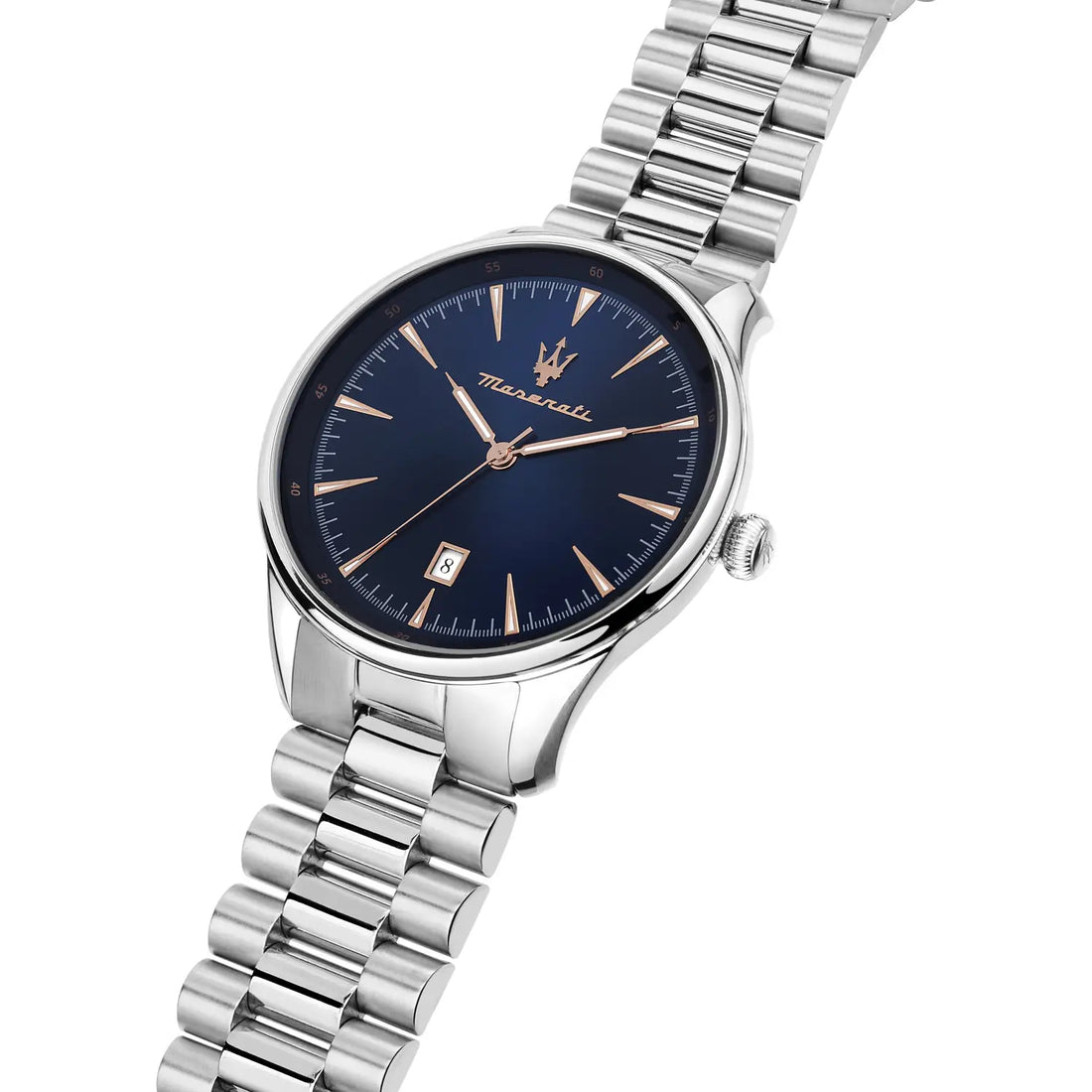 Orologio Uomo Maserati Solo Tempo Acciaio Vetro Minerale Quadrante Blu R8853146002
