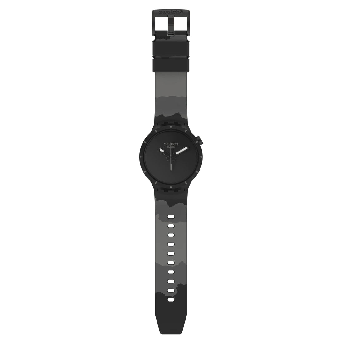 Orologio Uomo Swatch Colours Of Nature Bioceramic Nero Basalto Quarzo SB03B110