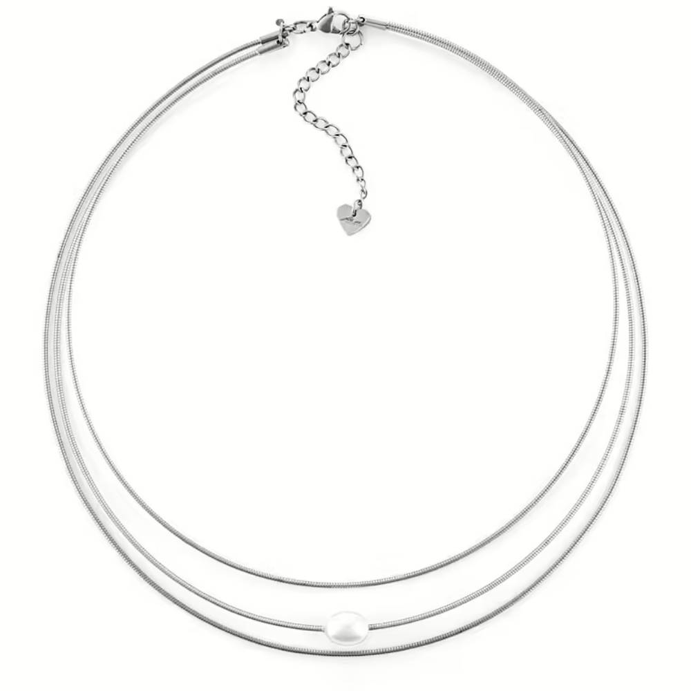 Collana Donna Acciaio rigida 4US Cesare Paciotti  Perle 4UCL6459W
