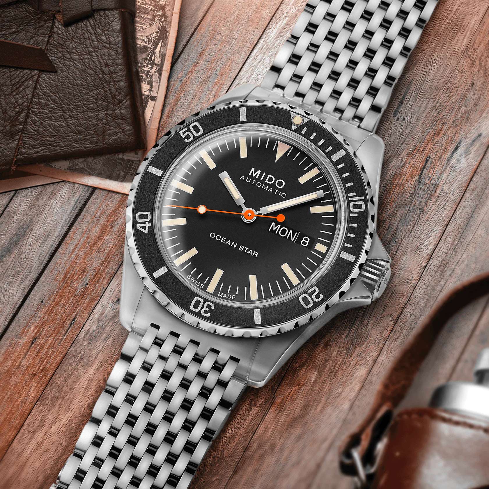 Orologio Uomo Mido Automatico Solo Tempo Ocean Star Tribute M0268301105100