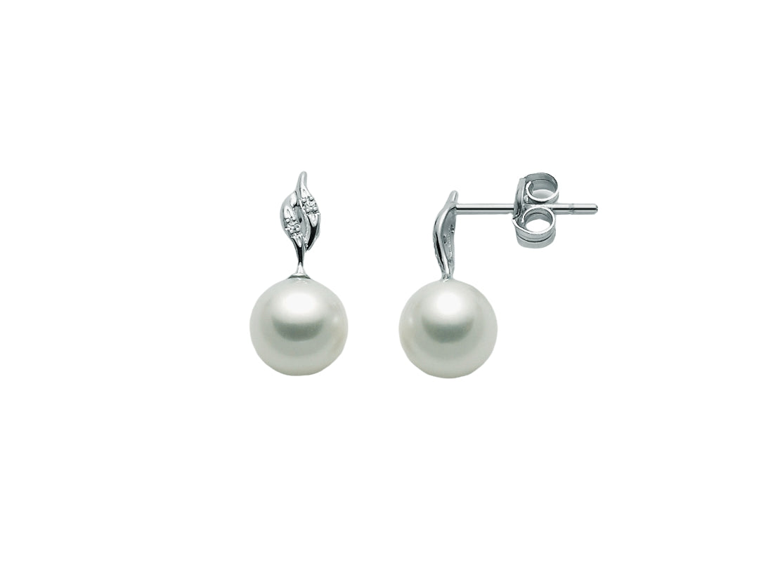 Orecchini Donna  Miluna oro 750 Perla e diamante PER2284