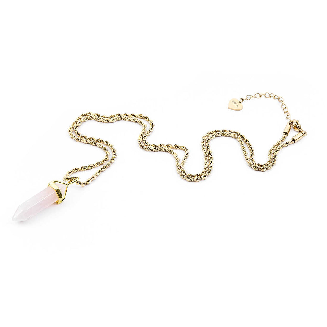 Collana Donna Acciaio 4US Cesare Paciotti con Quarzo Rosa 4UCL3951W