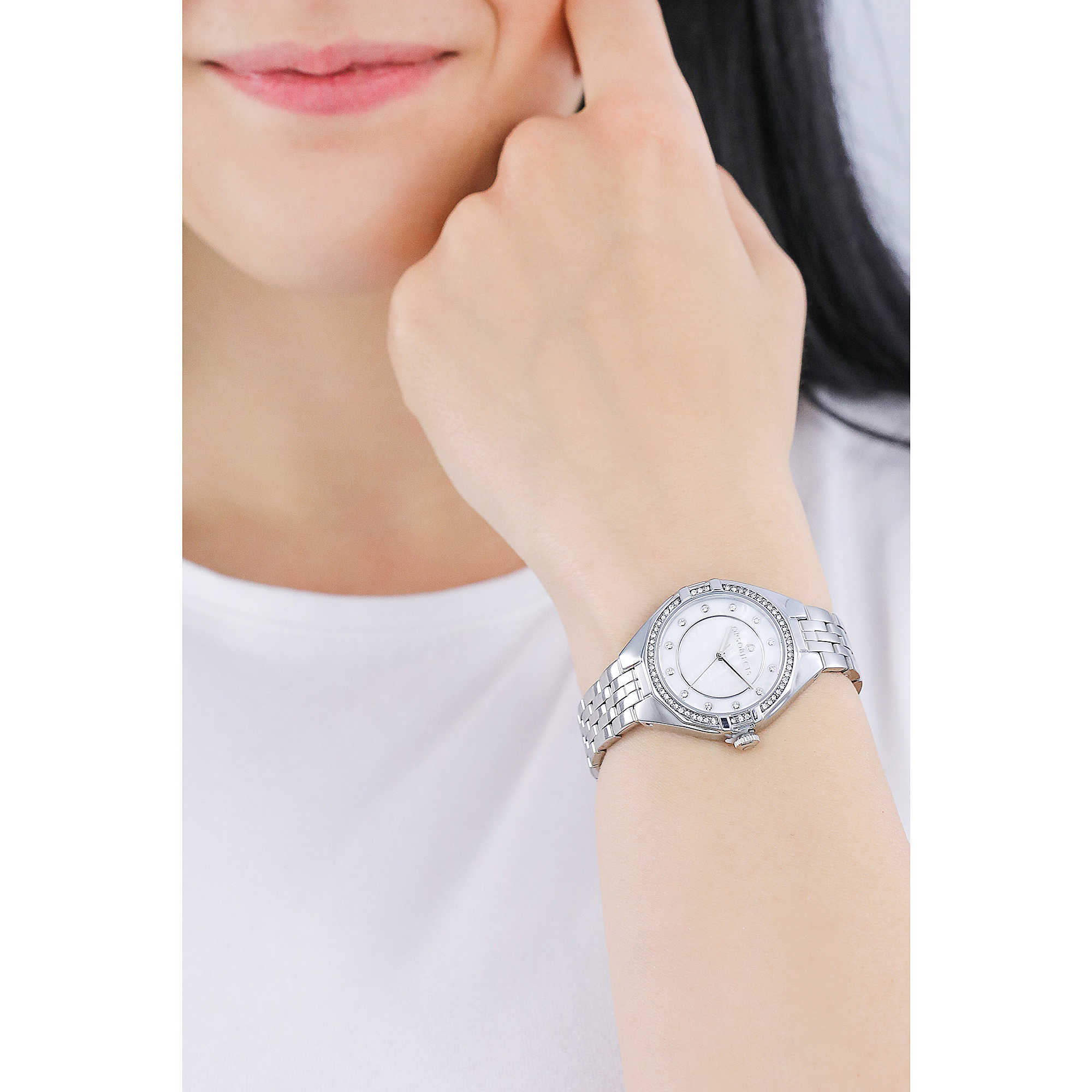 Orologio Donna Ops-Objects Acciaio Quarzo Solo Tempo Zirconi OPSPW-760-3200