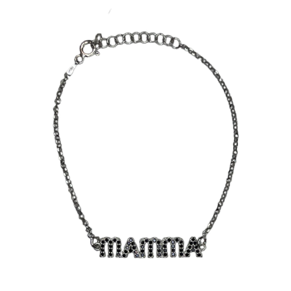 Bracciale Donna Re Mida Argento Mamma Zirconi BR-Djv-6
