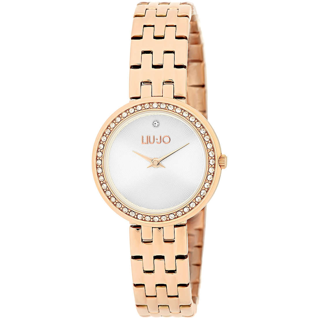 Orologio Donna Acciaio Liu Jo Precius Glam Rosè Bianco Zirconi Solo Tempo Quarzo