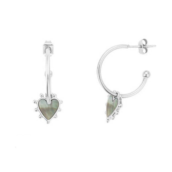 Orecchini Donna Acciaio Cerchio 4US Cesare Paciotti Cuori 4UOR7728W