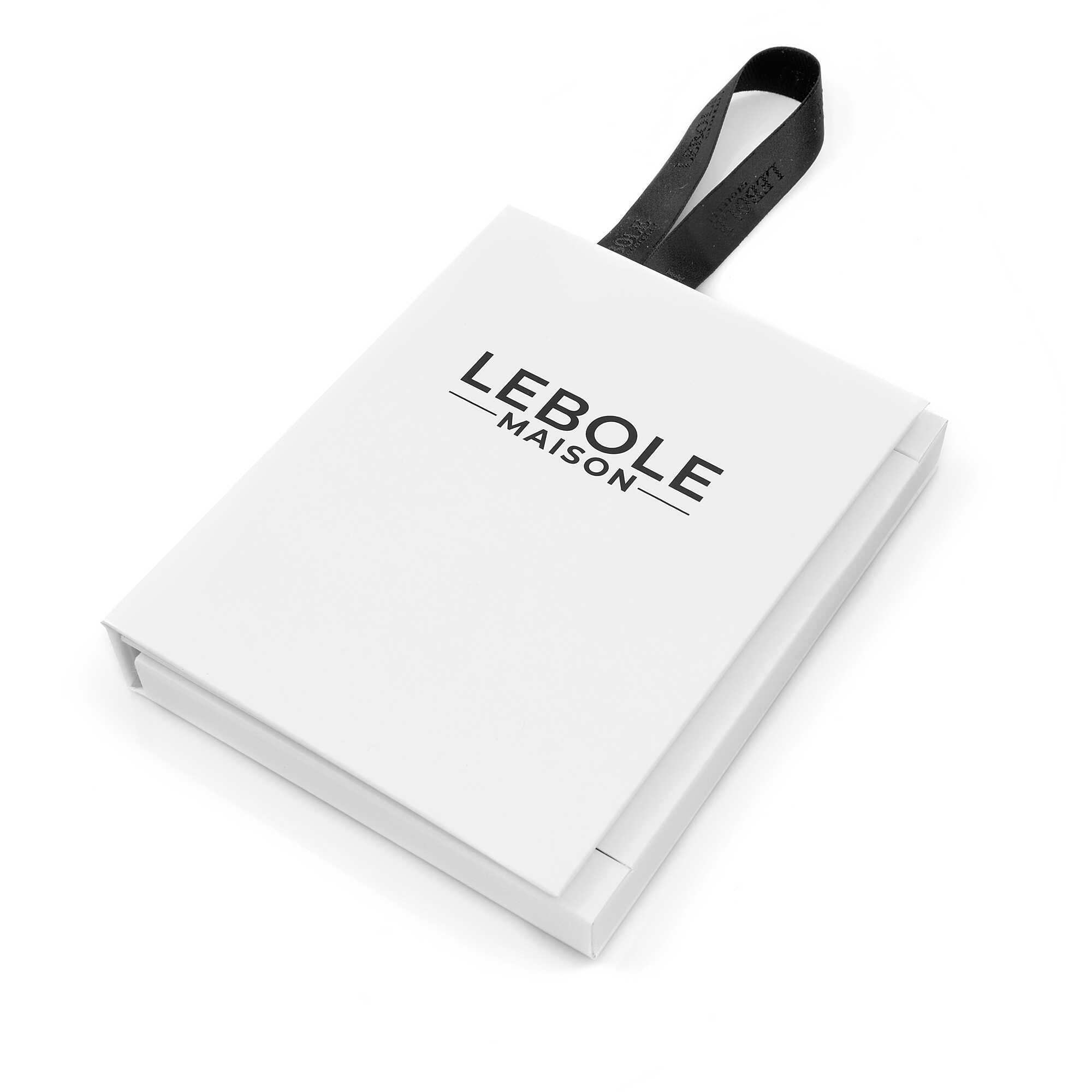 Orecchini Donna Lebole Circle Piccolo Albero Di Natale Pietra Nera Pietra Grigia D/XP/OR.21