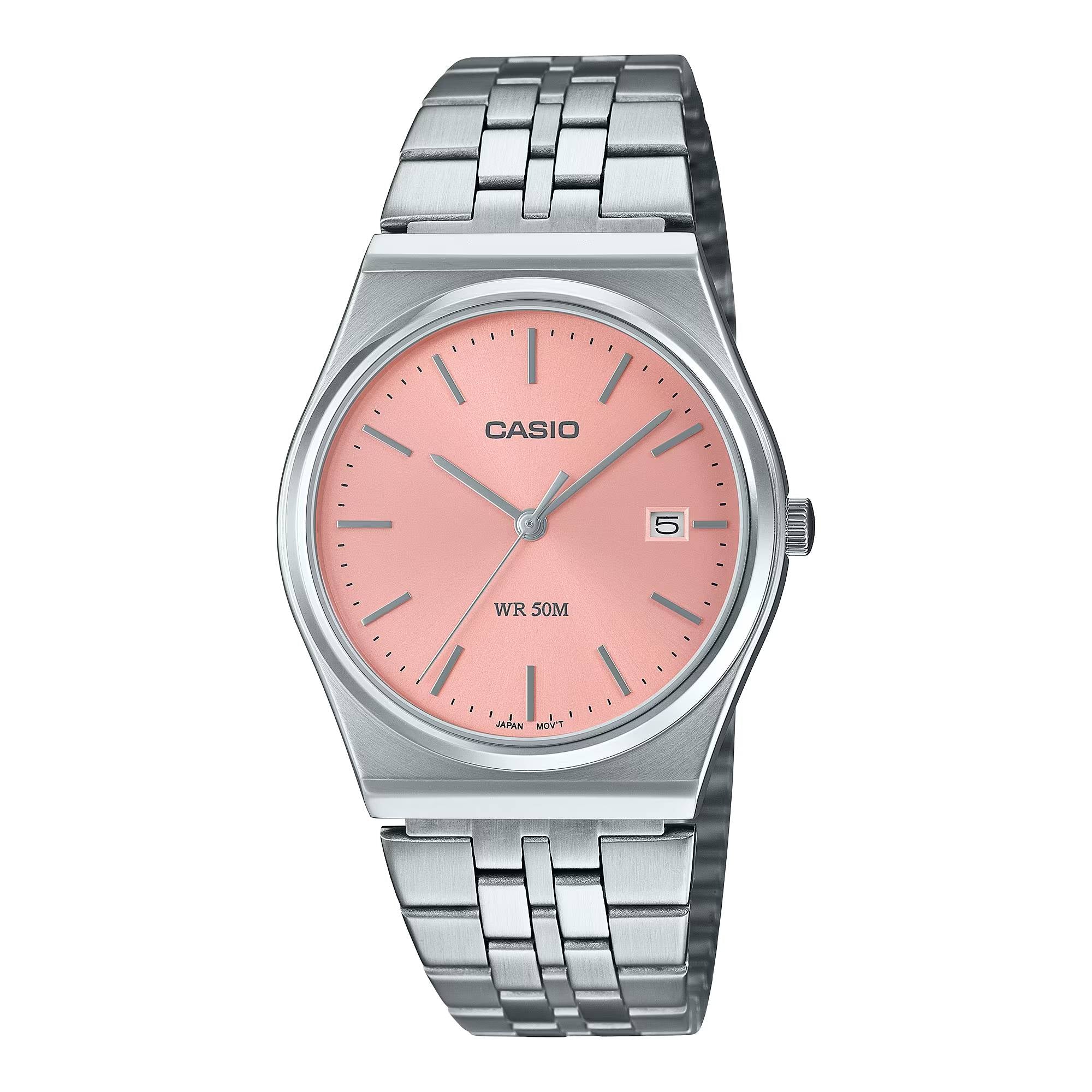 Orologio Unisex Acciaio Casio Quarzo Rosa Salmone MTP-B145D-4AVEF