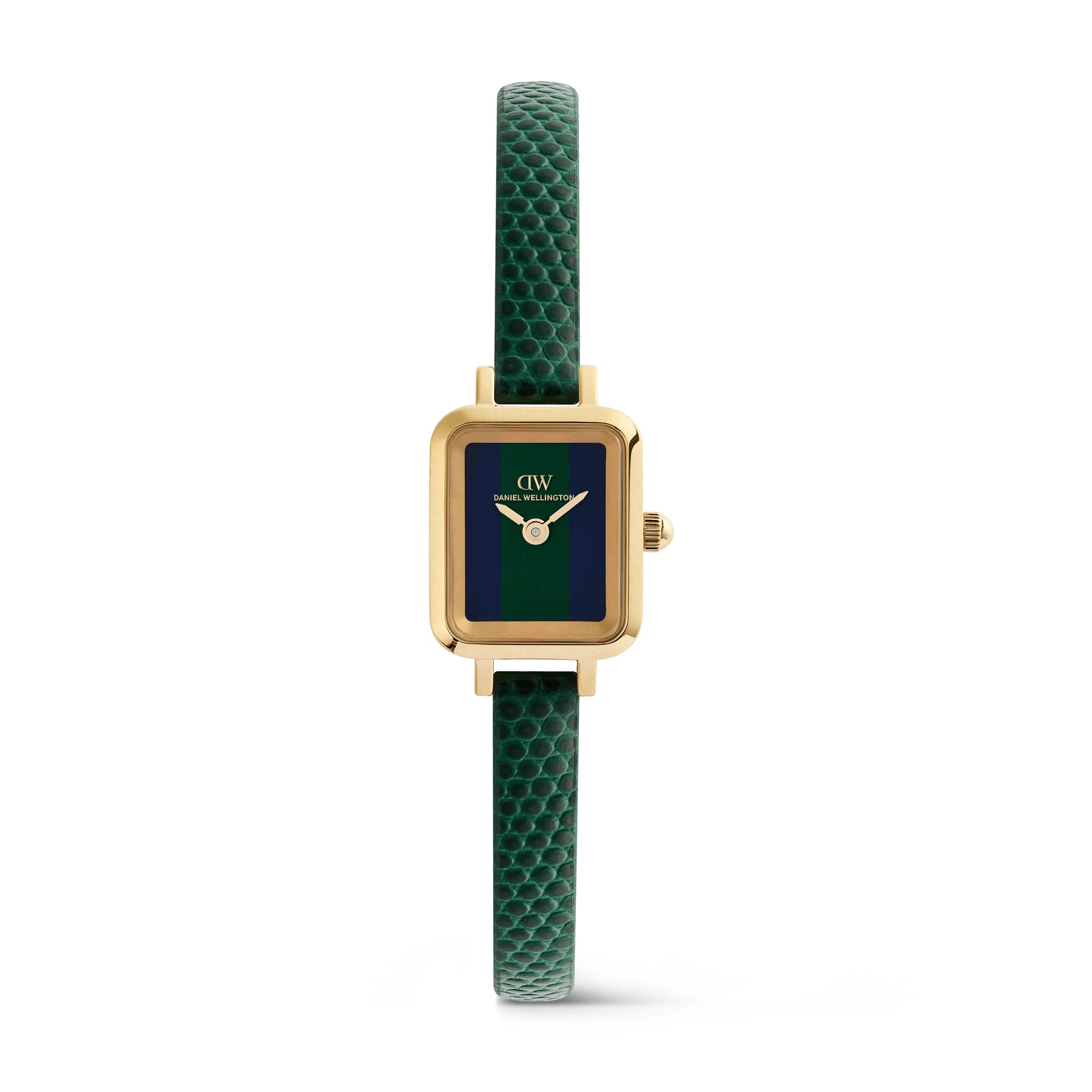 Orologio Donna Daniel Wellington Quadro Mini Pelle Verde Lizard Warwick DW00100958