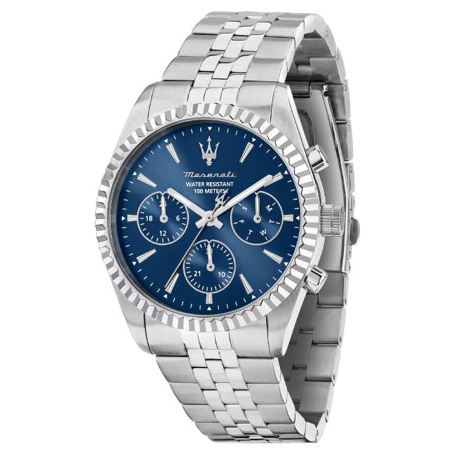 Orologio Uomo Maserati Competizione Blu Acciaio Quarzo Multifunzione R8853100051