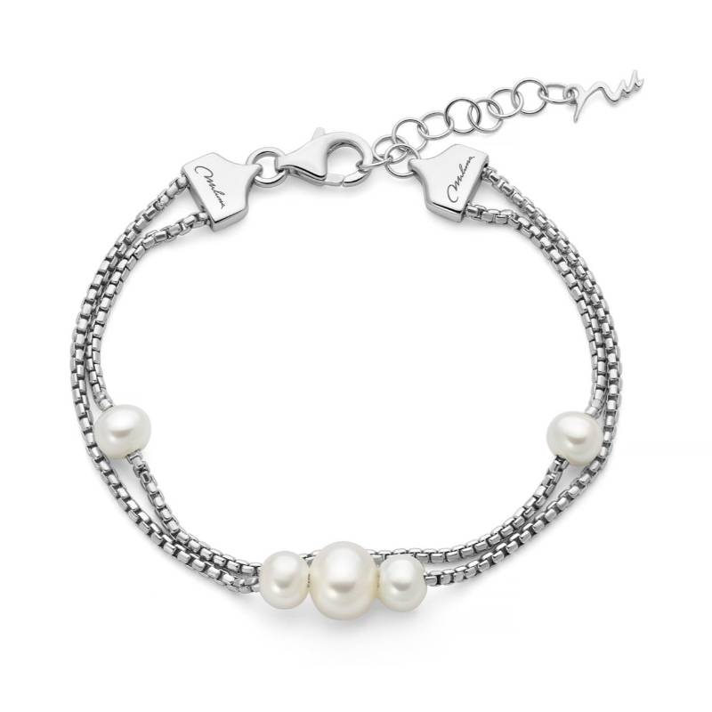 Bracciale Donna Miluna Argento 925 Gioielli Di Miss Italia Perle Oriente PBR3841