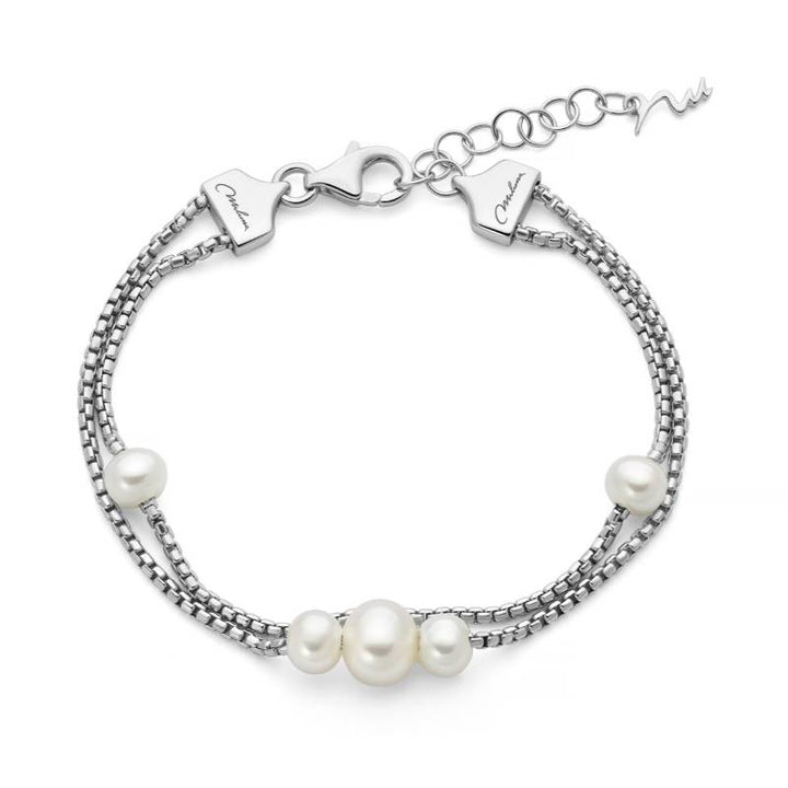 Bracciale Donna Miluna Argento 925 Gioielli Di Miss Italia Perle Oriente PBR3841