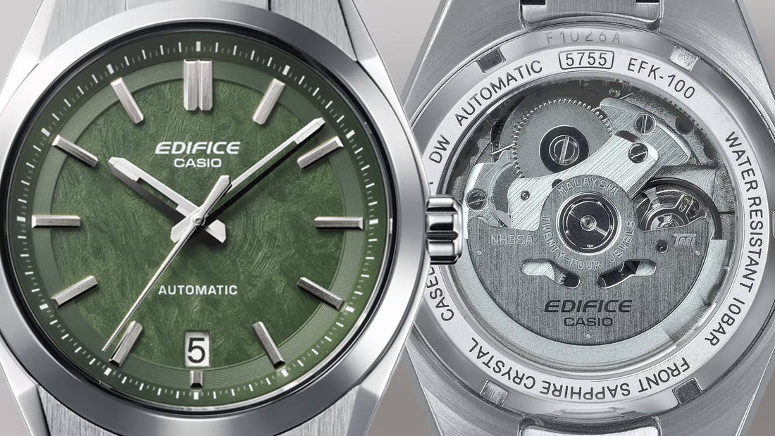 Orologio Uomo Casio Edifice Acciaio Verde Automatico EFK-100D-3AER
