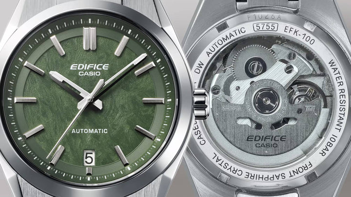Orologio Uomo Casio Edifice Acciaio Verde Automatico EFK-100D-3AER