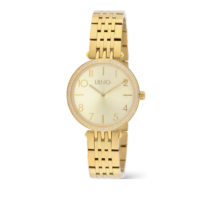 Orologio Donna Acciaio Liu Jo DELYA Oro Zirconi TLJ2783