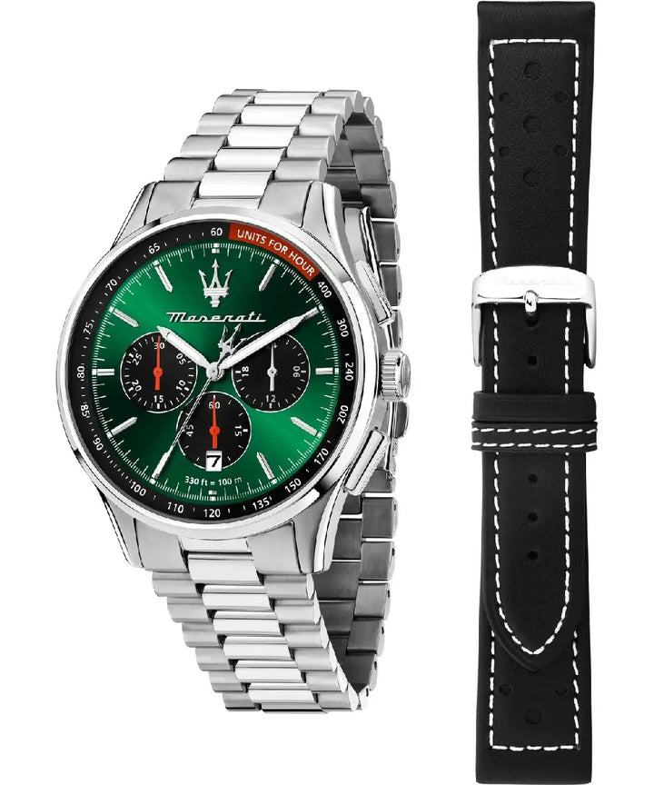 Orologio Uomo Maserati Acciaio  box con cinturino Maglia President Cronografo Data R8873624002
