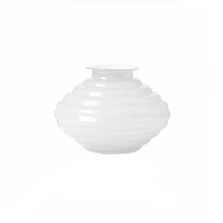 Vaso Cristallo Onlylux Anelli Opale Bianco 20x28 OL03189