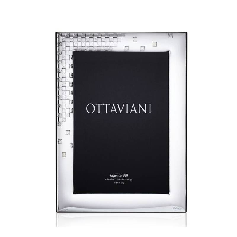 Cornice Ottaviani  Argento Scacchi 18x24 1007