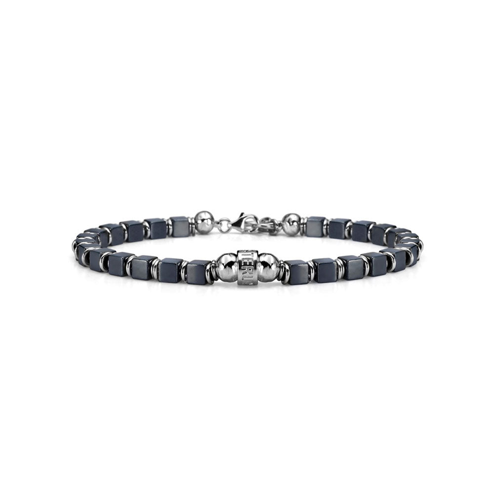 Bracciale Uomo Maria Cristina Sterling Argento 925 Ematite Lucida G1956