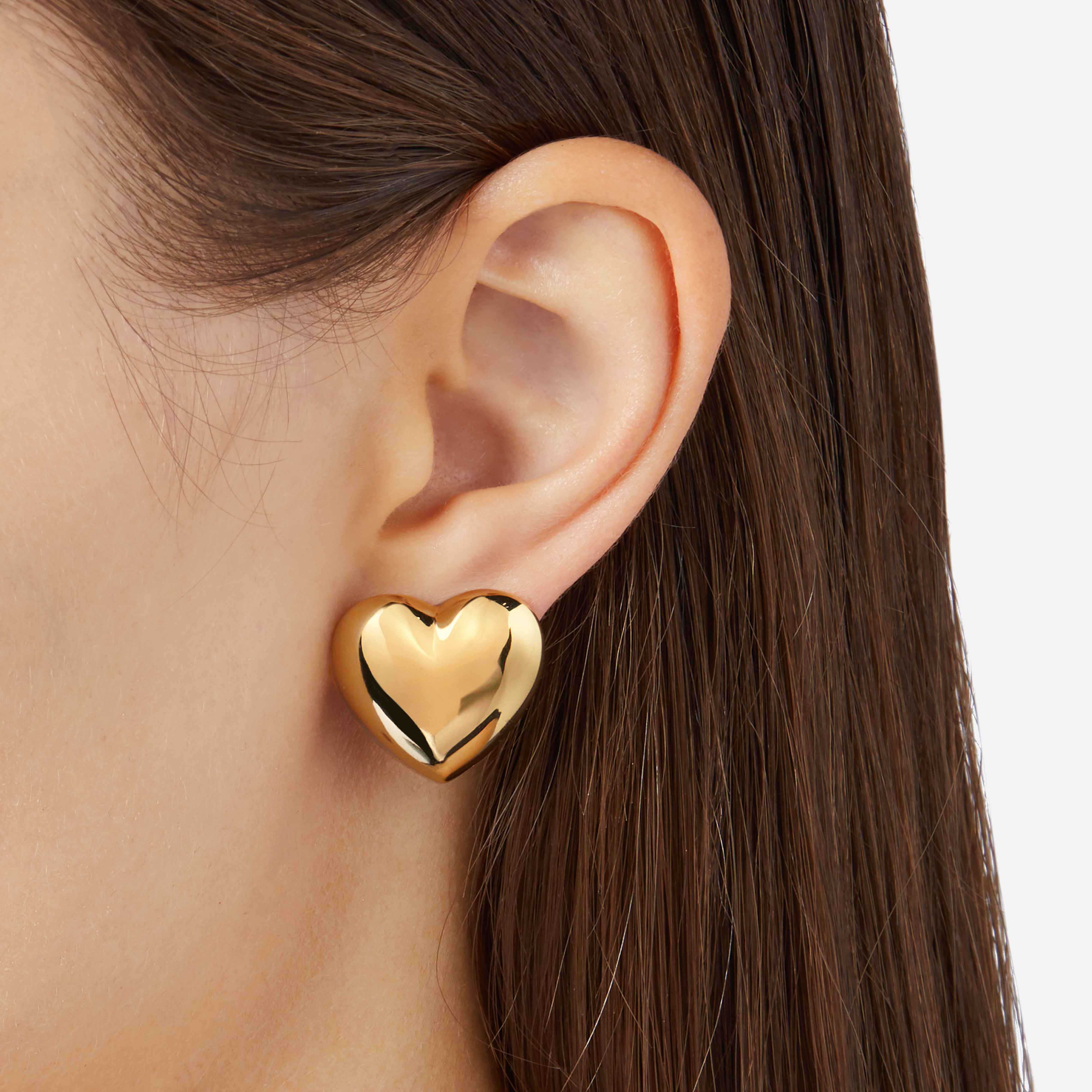 Orecchini Donna Chiara Ferragni Acciaio Dorato Cuore Grande Liscio J19AXP07