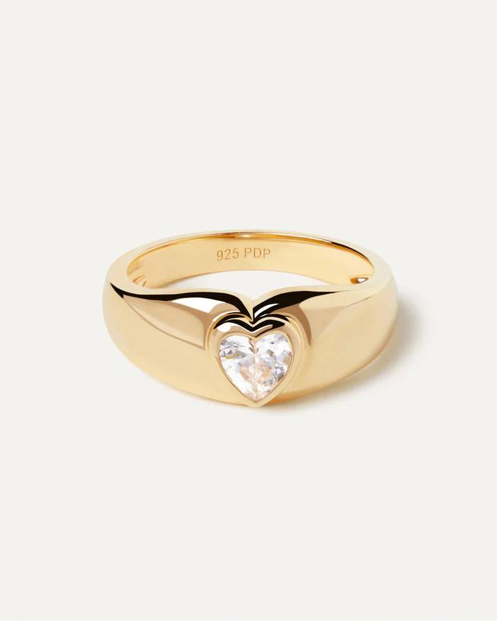 Anello Donna PDPaola Argento Dorato 925 Zircone Bianco AN01-902-14
