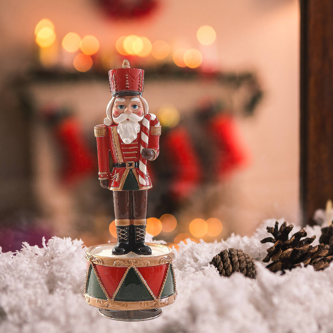 Schiaccianoce Carillon Vetur Rosso 22 cm 23904