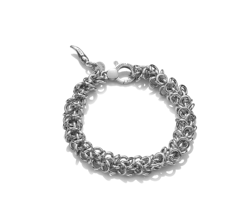 Bracciale Donna Giovanni Raspini Argento 925 Catena Fizzy Anellini 10334