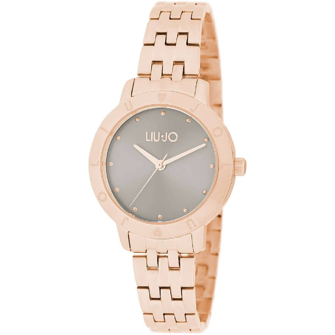 Orologio Donna Acciaio Liu Jo Greta Quarzo Rosè Solo Tempo Bicolore Marrone
