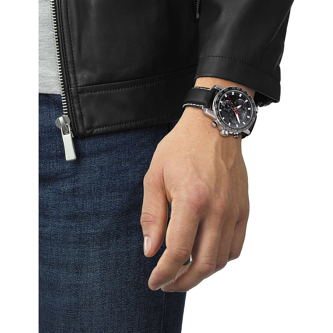 Orologio Uomo Tissot Supersport Quarzo Cronografo Acciaio Pelle T1256171605100