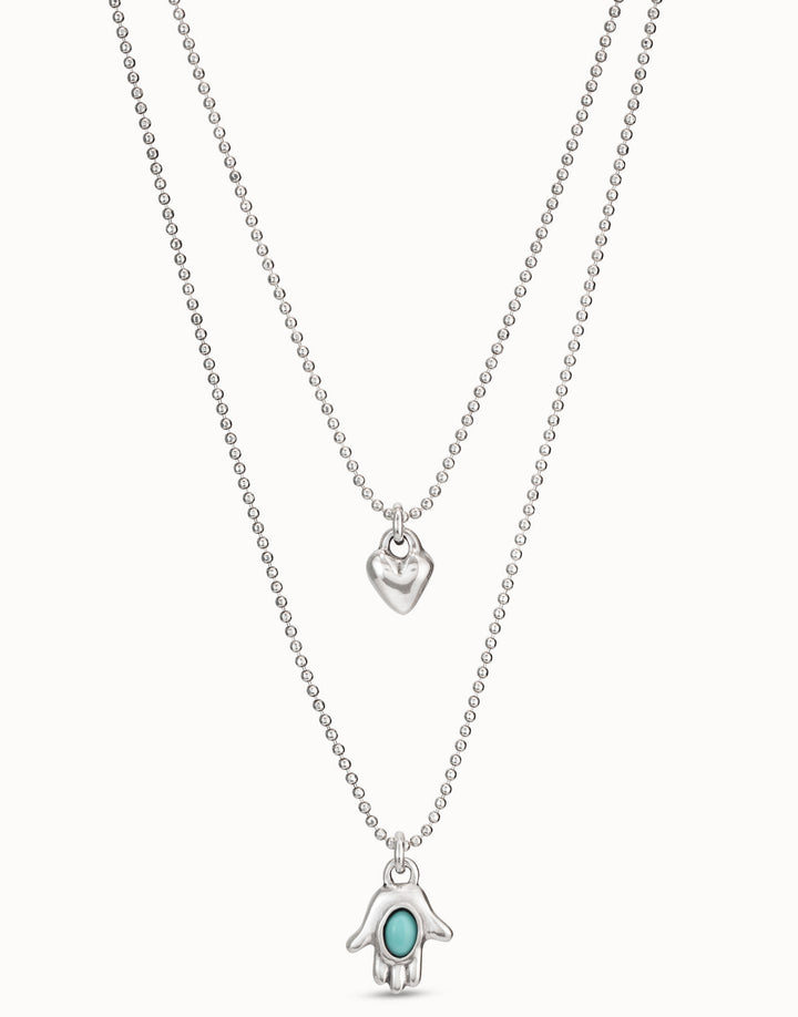Collana Donna Uno De 50 Con ciondoli COL1828TQSMTL0U