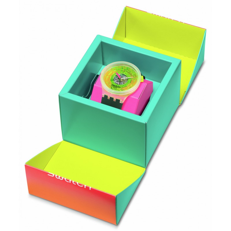 Orologio Uomo Swatch Big Bold Bio-Reloaded Quarzo Cronografo Silicone Gomma SB05K400