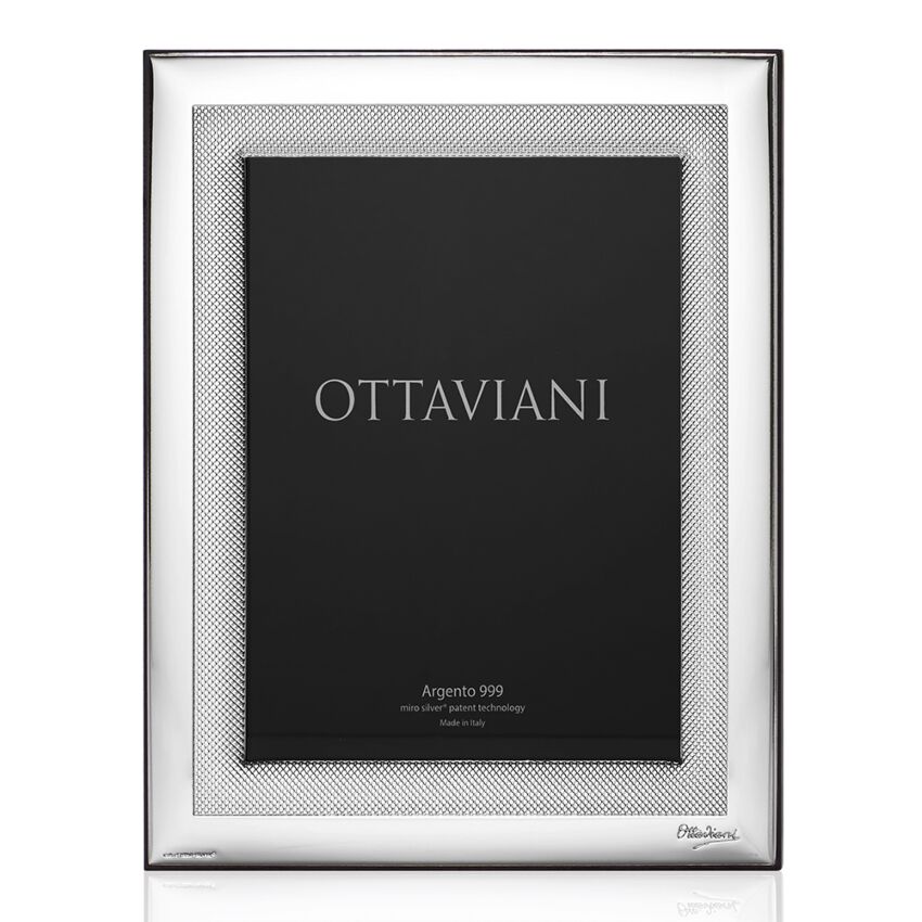 Cornice Ottaviani Argento 999 Lastra Borchiette 13x18
