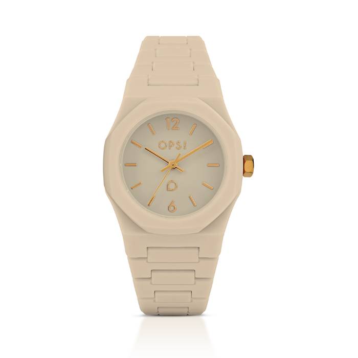 Orologio Donna Ops Mono Plastica Beige OPSPW-1176-1950