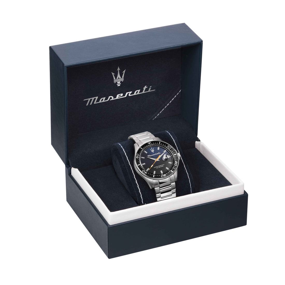Orologio Uomo Maserati Acciaio Sfida Quarzo Solo Tempo Blu Data R8853140001