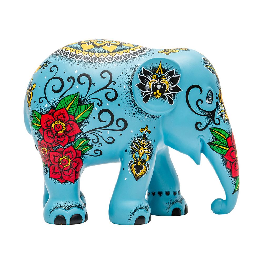 Scultura Elefante OnlyLux Gardnerfante 10 cm Resina Dipinto A Mano 8858831245532