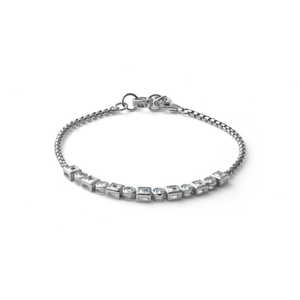 Bracciale Donna Maria Cristina Sterling Argento 925 Cubik Shine Zirconi G4971