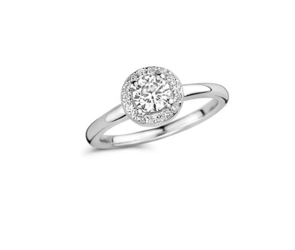 Anello Donna Liu Jo Acciaio dorato Con Zirconi bianchi  LJ2507M16