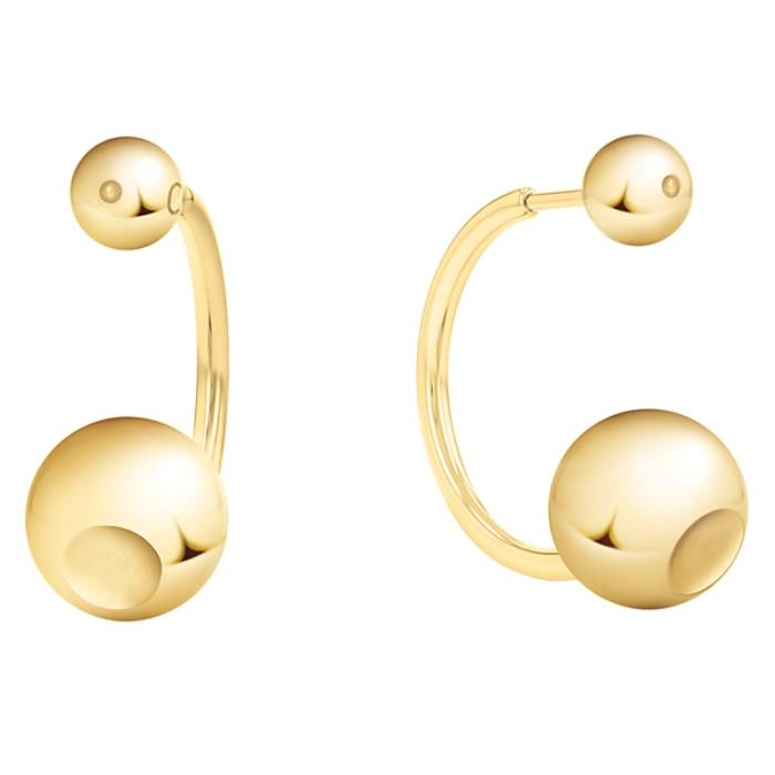 Orecchini Donna Calvin Klein Semicerchio Argento Gold 35000789