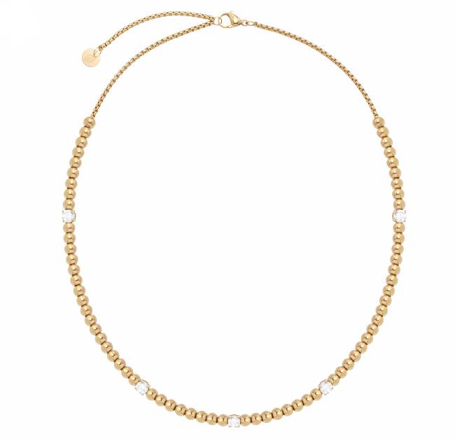 Collana Donna Liu Jo Acciaio Gold Perle Strass LJ2982