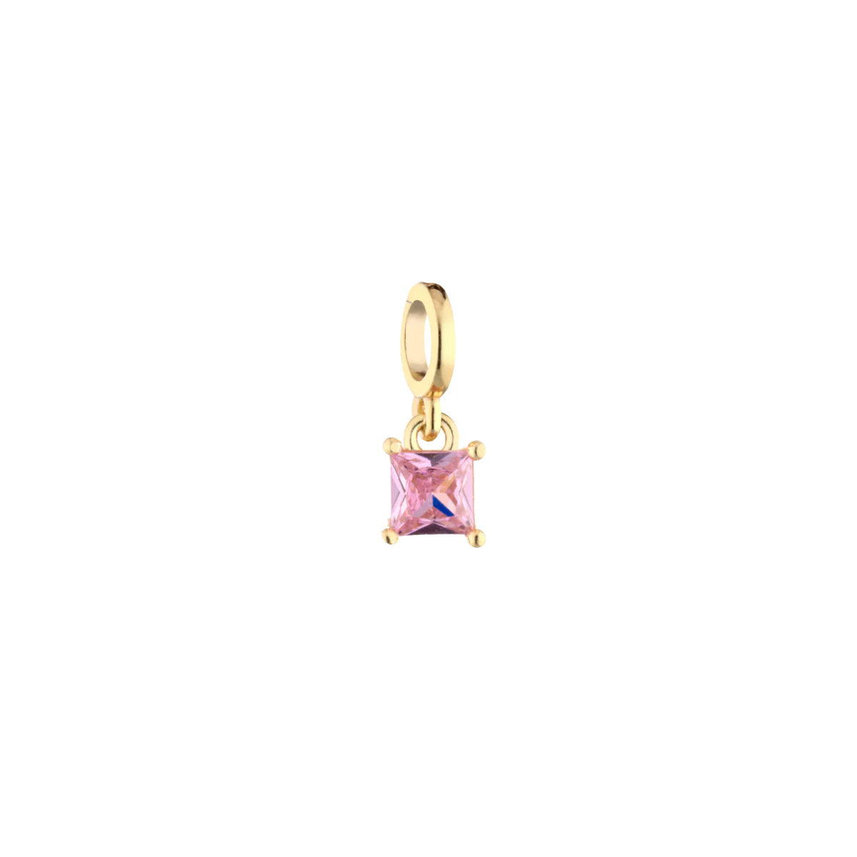 Ciondolo Donna Laura P. Argento Dorato 925 Pietra Rosa Princess PEN0233GRS