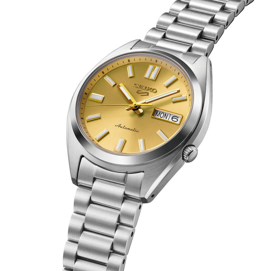 Orologio Uomo Seiko 5 Automatico Giallo Riedizione Anni 70 SRPL59K1