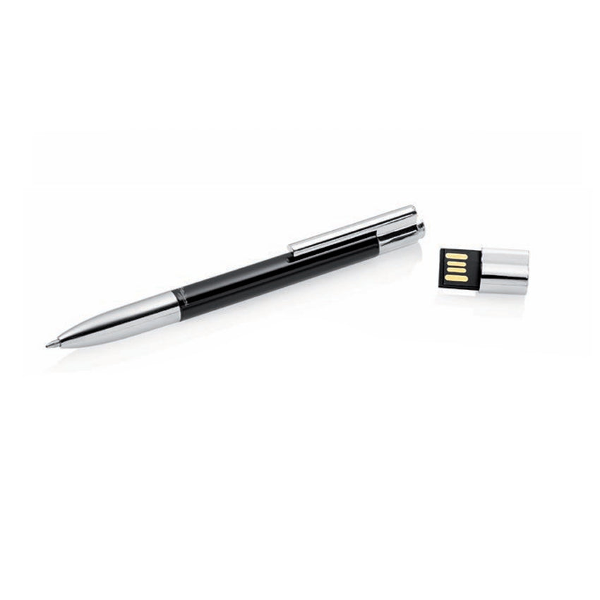 Penna Ottaviani Biro Roller Acciaio Nero USB Home Collection 84276