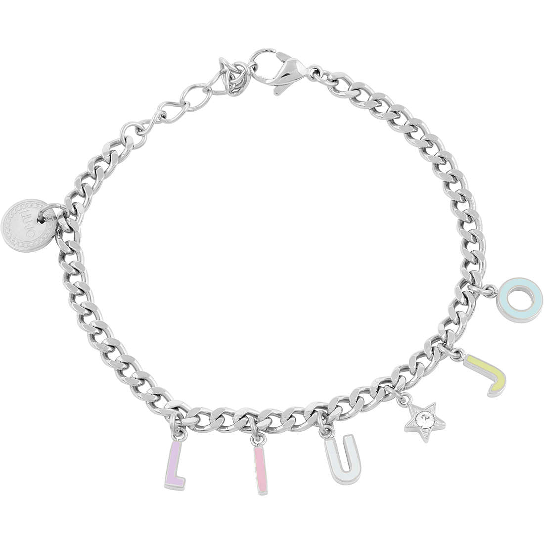Bracciale Donna Liu Jo Acciaio Charms Con Logo LJ1718