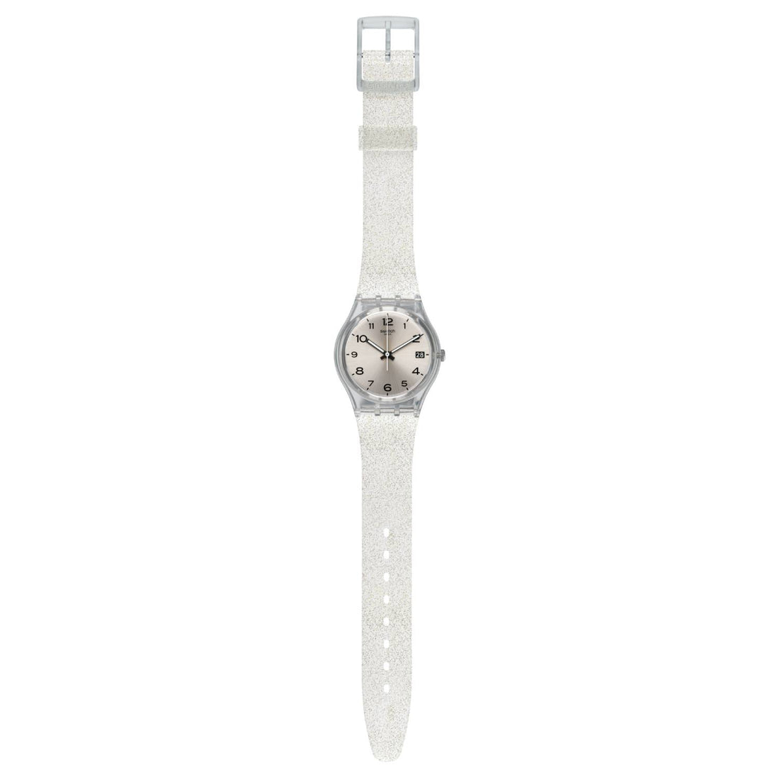Orologio Donna Gomma Silicone Swatch Quarzo Solo Tempo Data Argentè GM416C