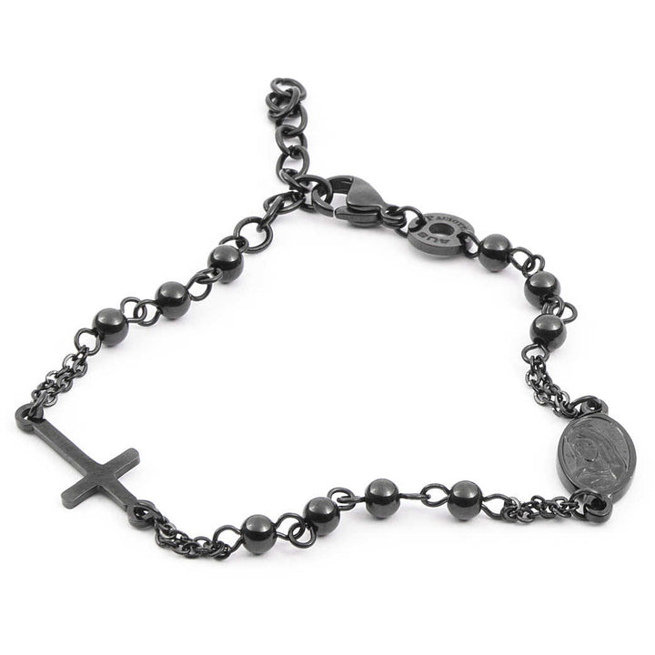 Bracciale Uomo Acciaio 4US Cesare Paciotti Rosario  4UBR4059