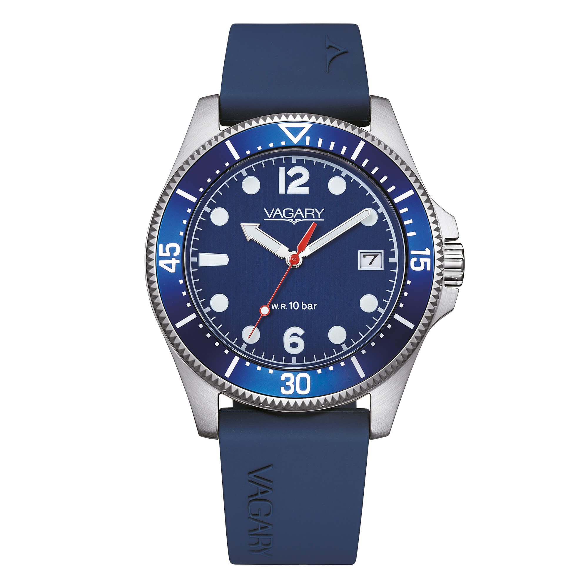 Orologio Uomo Vagary By Citizen Quarzo Gomma Blu VD5-317-70