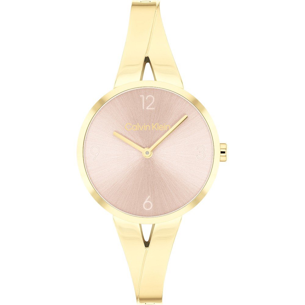 Orologio Donna Acciaio Calvin Klein Quarzo Solo Tempo Dorato Lucido 25100027