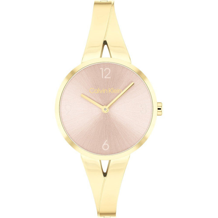 Orologio Donna Acciaio Calvin Klein Quarzo Solo Tempo Dorato Lucido 25100027
