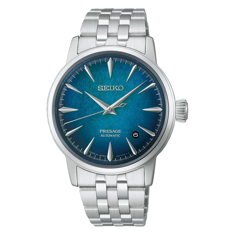 Orologio Uomo Seiko Presage Emerald Mist Cocktail Time Blu HCB001J1