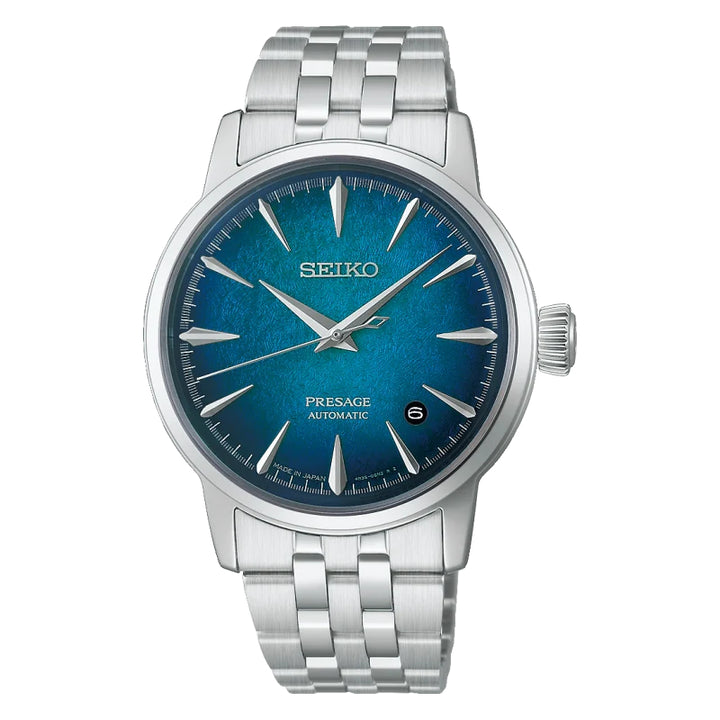 Orologio Uomo Seiko Presage Emerald Mist Cocktail Time Blu HCB001J1